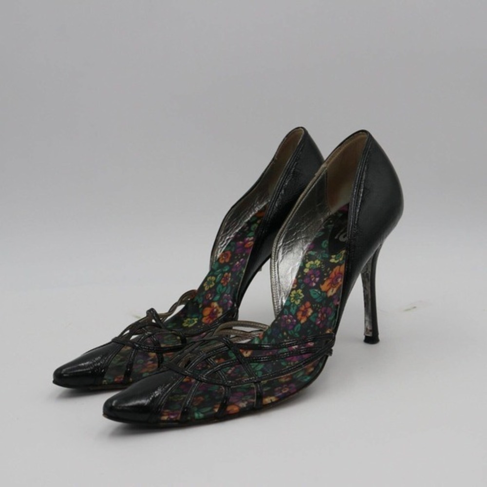 Authentic Dolce & Gabbana Shoes Black & Clear Cutout Heels Size 8.5​​